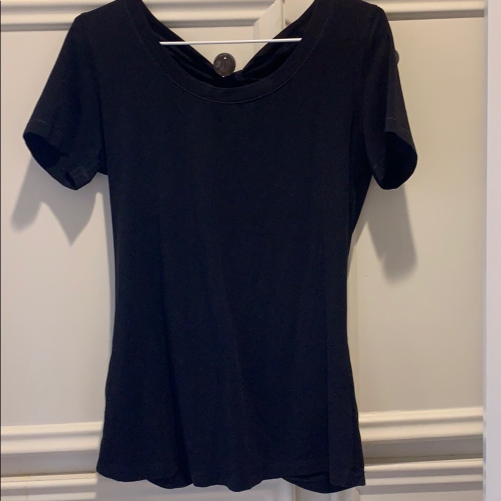 Open back shirt